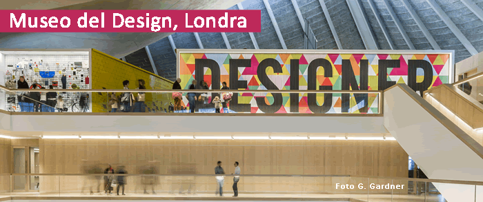 allestimento museo del design a Londra