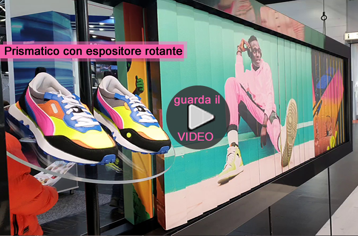 espositore rotante per allestimento vetrine negozi moda